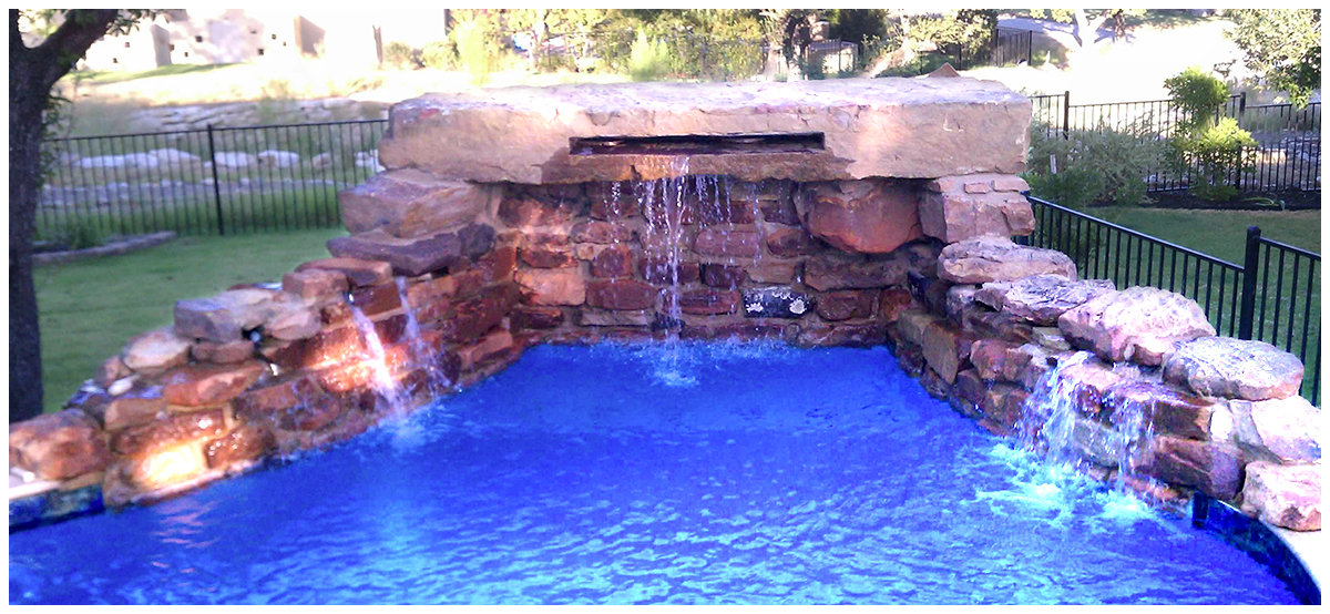 2,500 lb Drilled and Hand-Chisled Rock Pool Fountain